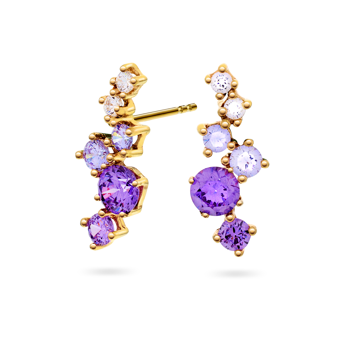 Øyrepynt, gult gull.